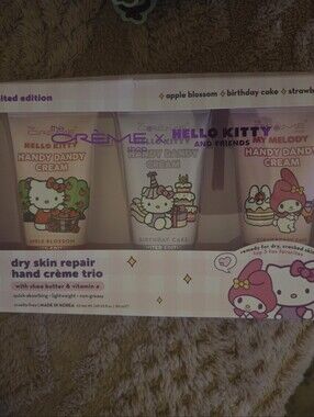 Hello Kitty Pink and White Hand Cream Trio Gift Set
